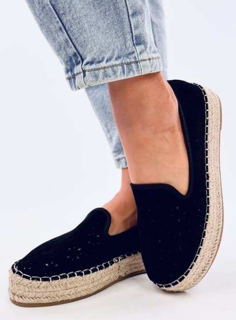 Espadryle ażurowe RIGOIS BLACK Espadryle ażurowe RIGOIS BLACK