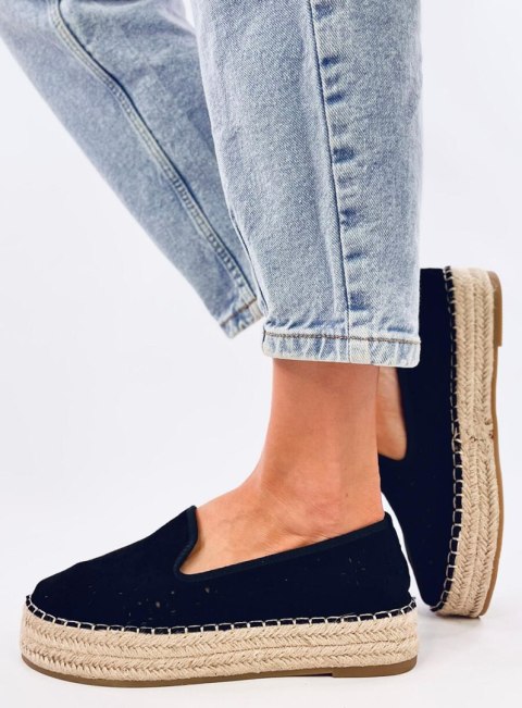 Espadryle ażurowe RIGOIS BLACK Espadryle ażurowe RIGOIS BLACK