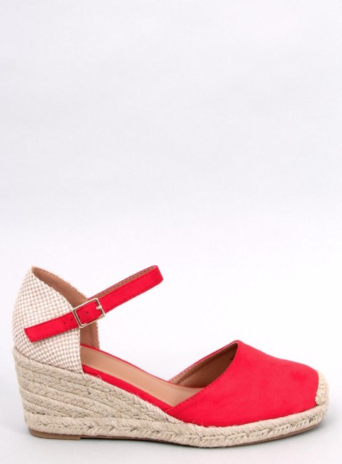 Espadryle na koturnie PLATTEN RED