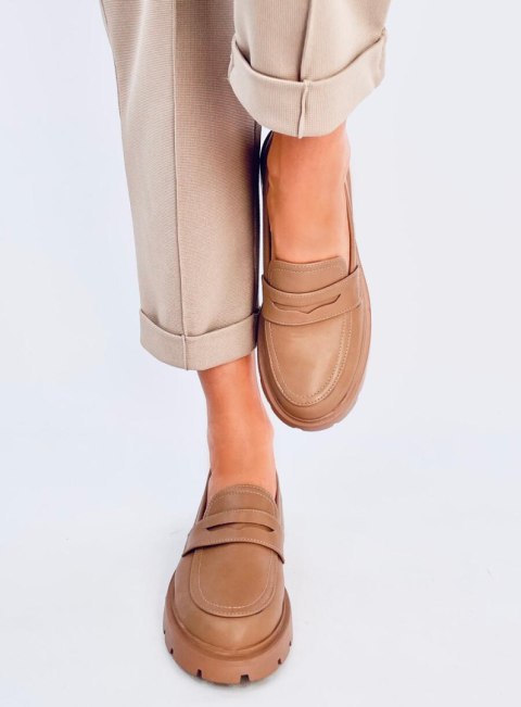 Mokasyny na platformie ANDRAL KHAKI Mokasyny na platformie ANDRAL KHAKI