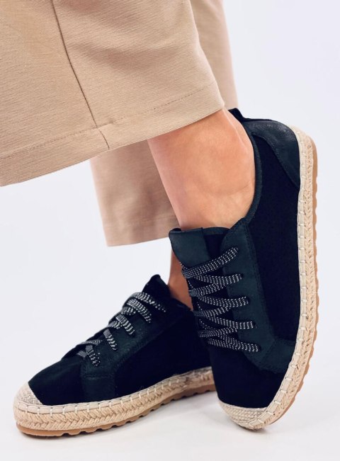 Trampki espadryle FELIX BLACK Trampki espadryle FELIX BLACK