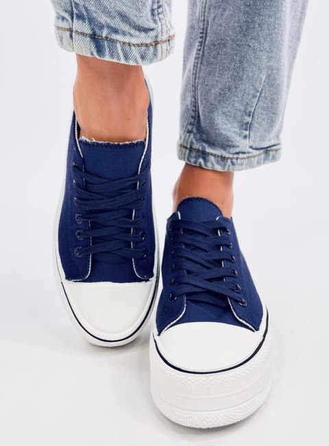 Trampki na wysokiej podeszwie LOIC NAVY Trampki na wysokiej podeszwie LOIC NAVY