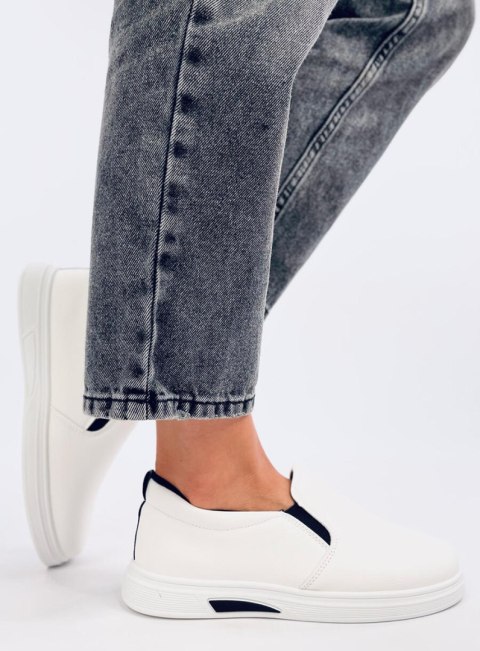 Trampki slip-on ALLIOT WHITE Trampki slip-on ALLIOT WHITE