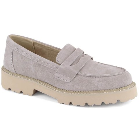 Skórzane zamszowe półbuty Filippo W PAW510B taupe Skórzane zamszowe półbuty Filippo W PAW510B taupe