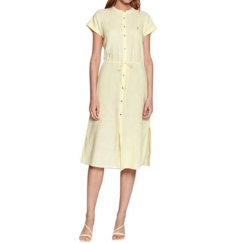 Sukienka Tommy Hilfiger Linen Midi W WW0WW34108 Sukienka Tommy Hilfiger Linen Midi W WW0WW34108