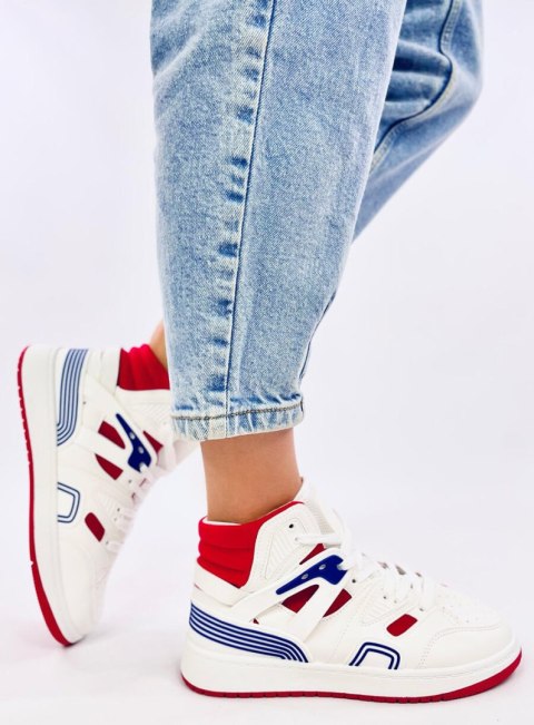 Buty sportowe za kostkę PALL WHITE RED