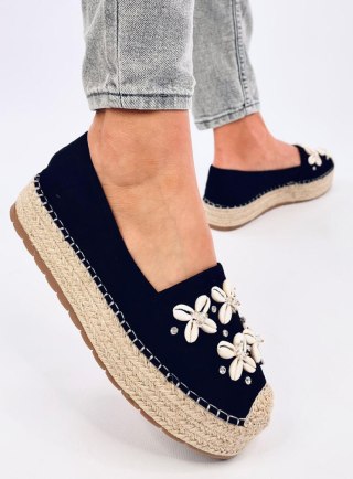 Espadryle z muszelkami ELIF BLACK