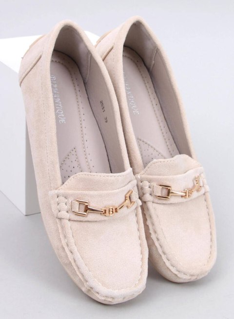 Mokasyny damskie zamszowe SOURD BEIGE Mokasyny damskie zamszowe SOURD BEIGE