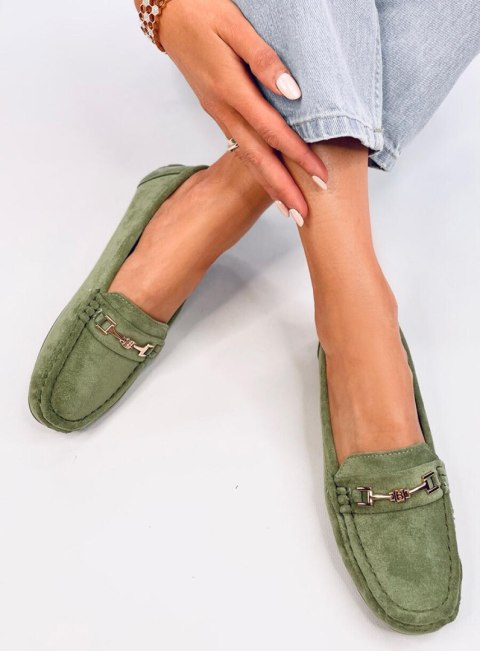 Mokasyny damskie zamszowe SOURD L.GREEN Mokasyny damskie zamszowe SOURD L.GREEN