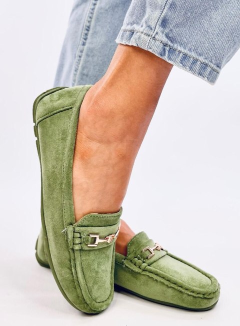 Mokasyny damskie zamszowe SOURD L.GREEN Mokasyny damskie zamszowe SOURD L.GREEN