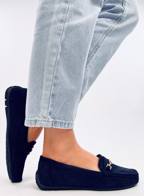 Mokasyny damskie zamszowe SOURD NAVY Mokasyny damskie zamszowe SOURD NAVY
