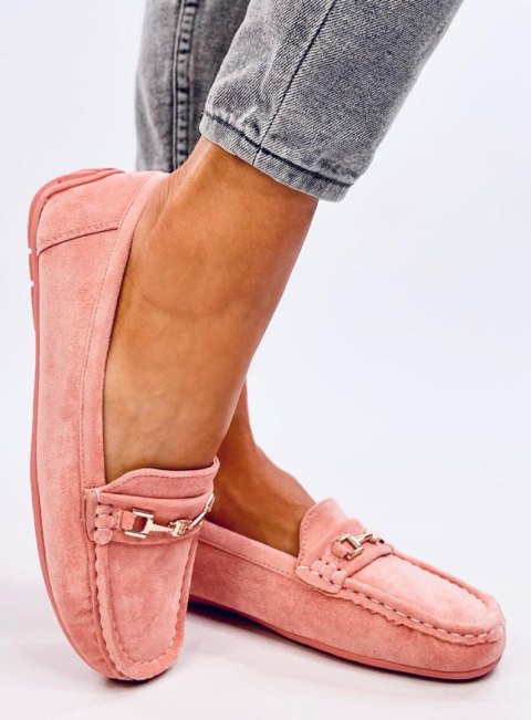 Mokasyny damskie zamszowe SOURD PINK Mokasyny damskie zamszowe SOURD PINK