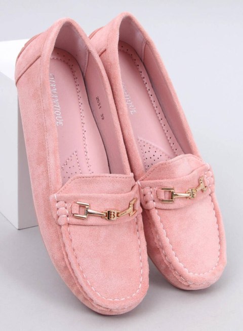 Mokasyny damskie zamszowe SOURD PINK Mokasyny damskie zamszowe SOURD PINK