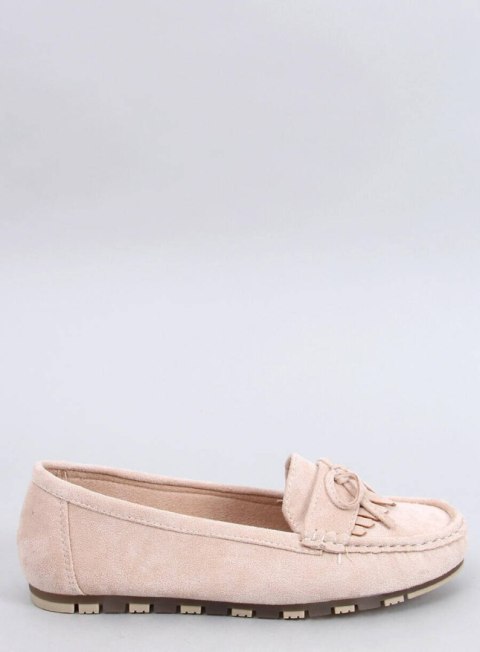 Mokasyny zamszowe MOUTON BEIGE Mokasyny zamszowe MOUTON BEIGE