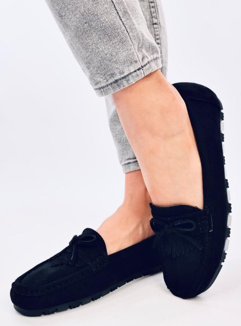 Mokasyny zamszowe MOUTON BLACK Mokasyny zamszowe MOUTON BLACK