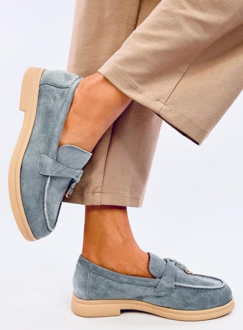 Mokasyny zamszowe OTTAVIA BLUE Mokasyny zamszowe OTTAVIA BLUE
