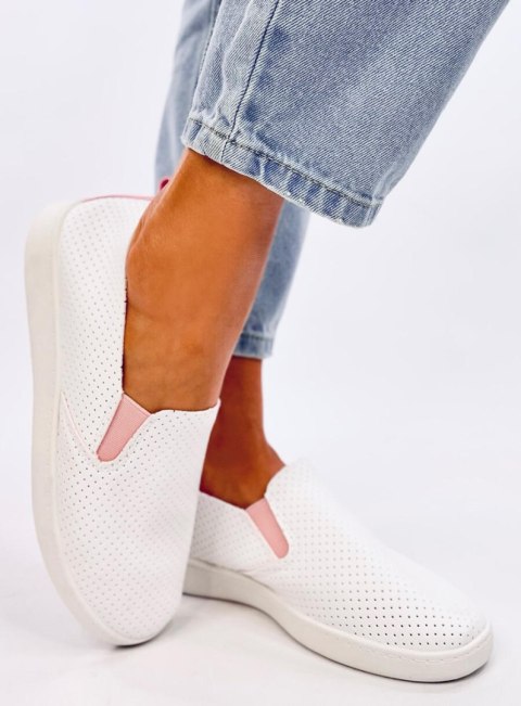 Tenisówki slip-on JOUSSE WHITE/PINK