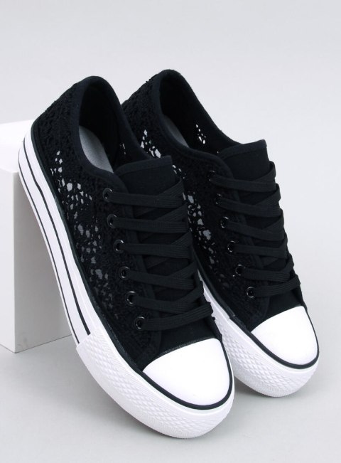 Trampki koronkowe FERRIE BLACK Trampki koronkowe FERRIE BLACK