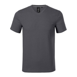 Koszulka Malfini Action V-neck M MLI-70083 light anthracite