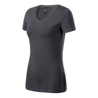 Koszulka Malfini Action V-neck W MLI-70183 light anthracite