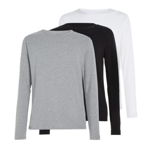 Koszulka Tommy Hilfiger Longsleeve Slim 3Pack M UM0UM03022 szary,biały,czarny Koszulka Tommy Hilfiger Longsleeve Slim 3Pack M UM0UM03022 szary,biały,czarny