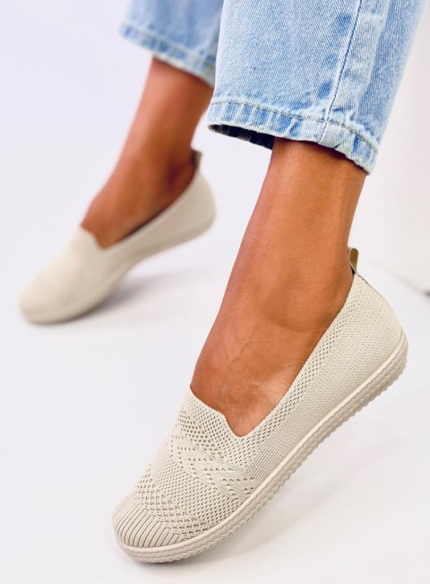 Baleriny skarpetkowe COULIS BEIGE Baleriny skarpetkowe COULIS BEIGE