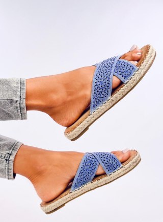 Klapki damskie espadryle BAKOU BLUE