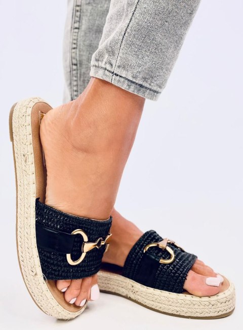 Klapki espadryle MATERS BLACK Klapki espadryle MATERS BLACK
