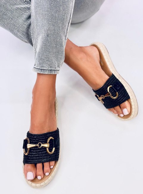 Klapki espadryle MATERS BLACK Klapki espadryle MATERS BLACK