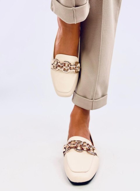 Mokasyny damskie BIANCA BEIGE Mokasyny damskie BIANCA BEIGE