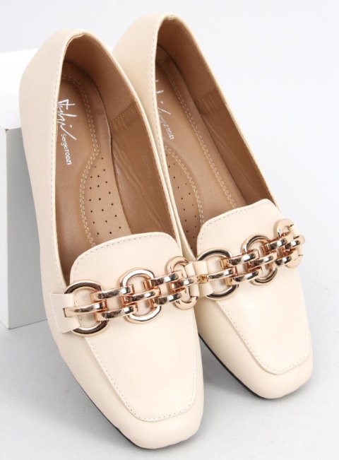 Mokasyny damskie BIANCA BEIGE Mokasyny damskie BIANCA BEIGE