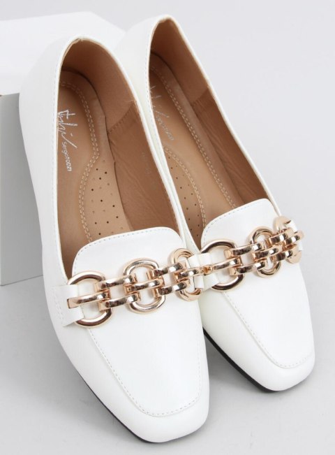 Mokasyny damskie BIANCA WHITE Mokasyny damskie BIANCA WHITE