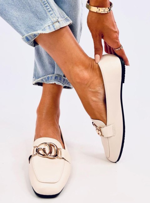 Mokasyny damskie ELISA BEIGE Mokasyny damskie ELISA BEIGE