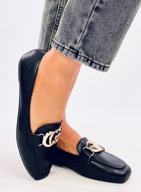Mokasyny damskie ELISA BLACK Mokasyny damskie ELISA BLACK