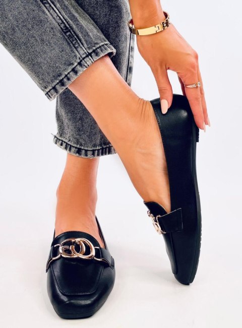 Mokasyny damskie ELISA BLACK Mokasyny damskie ELISA BLACK