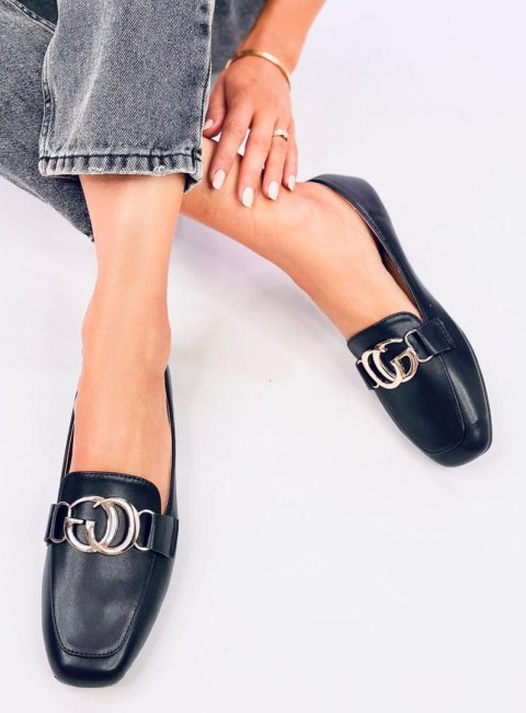 Mokasyny damskie ELISA BLACK Mokasyny damskie ELISA BLACK
