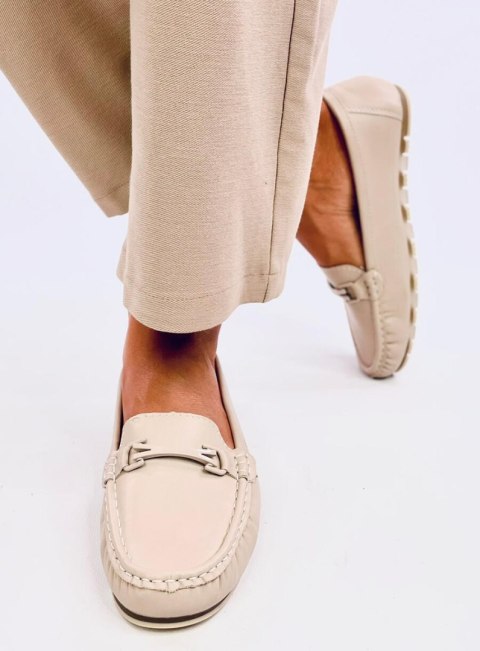 Mokasyny klasyczne skórzana wkładka DEBELL BEIGE Mokasyny klasyczne skórzana wkładka DEBELL BEIGE