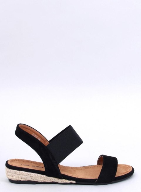 Sandałki espadryle na niskim koturnie AMALF BLACK Sandałki espadryle na niskim koturnie AMALF BLACK