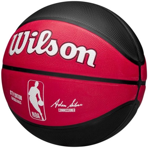 Piłka do koszykówki Wilson NBA Team City Edition Chicago Bulls WZ4024205XB