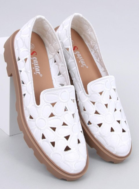 Mokasyny ażurowe REDONI WHITE Mokasyny ażurowe REDONI WHITE