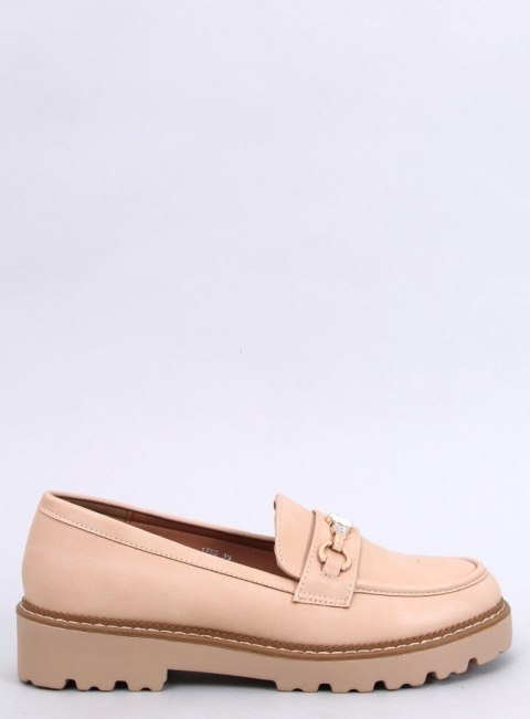 Mokasyny na platformie NIVETTI BEIGE Mokasyny na platformie NIVETTI BEIGE