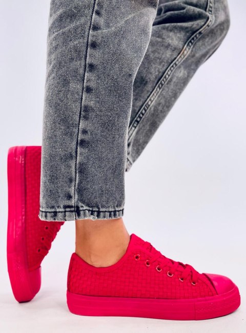 Trampki jednokolorowe SEARS RED Trampki jednokolorowe SEARS RED