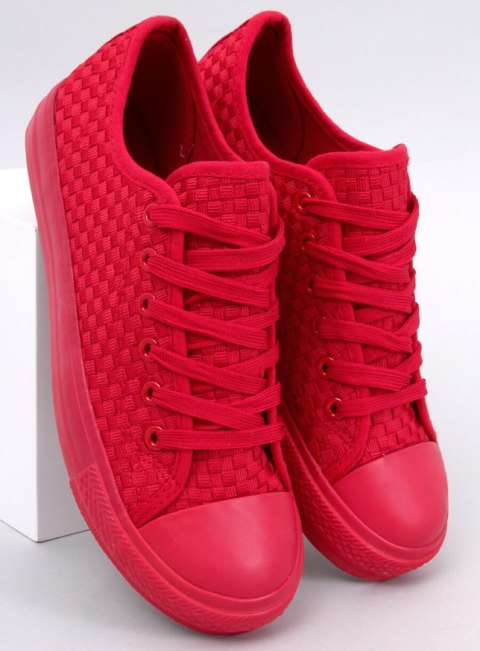 Trampki jednokolorowe SEARS RED Trampki jednokolorowe SEARS RED