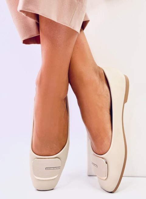 Baleriny eleganckie MONTANI BEIGE II GATUNEK Baleriny eleganckie MONTANI BEIGE II GATUNEK