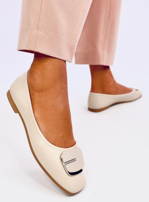 Baleriny eleganckie MONTANI BEIGE II GATUNEK Baleriny eleganckie MONTANI BEIGE II GATUNEK