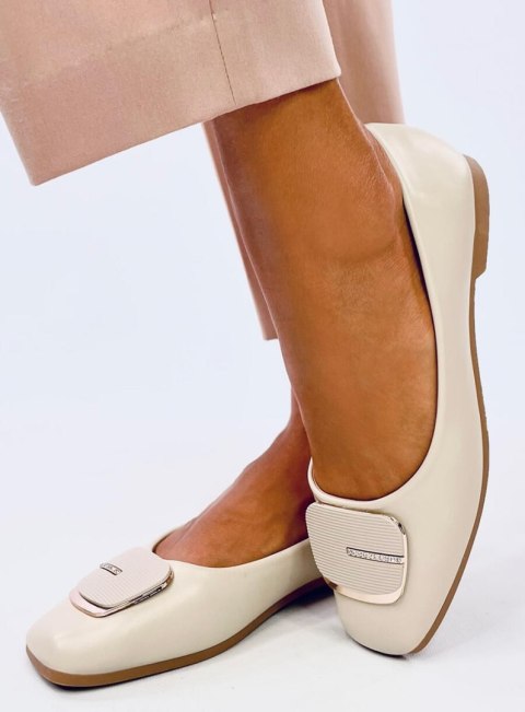 Baleriny eleganckie MONTANI BEIGE II GATUNEK Baleriny eleganckie MONTANI BEIGE II GATUNEK