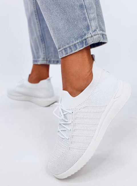 Buty sportowe skarpetkowe SHARPE WHITE