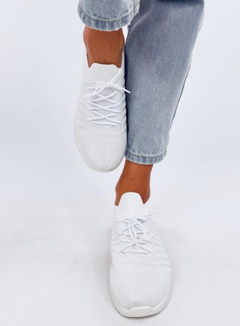 Buty sportowe skarpetkowe SHARPE WHITE