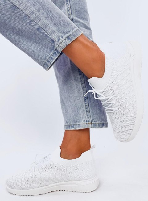 Buty sportowe skarpetkowe SHARPE WHITE