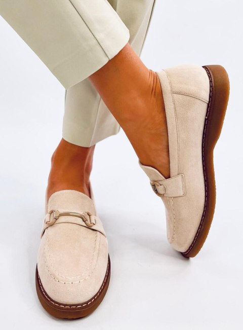 Mokasyny damskie zamszowe STATES BEIGE Mokasyny damskie zamszowe STATES BEIGE